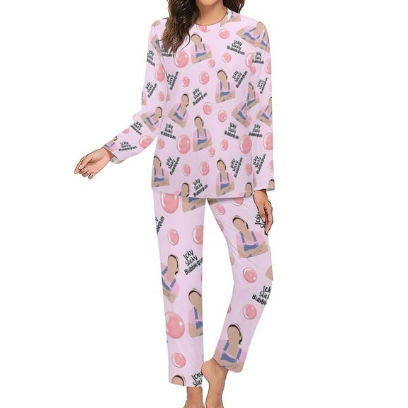 Ms. Rachel Women's Pajama Set Long Sleeve Soft Two-Piece Nightgown XS