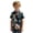 Black, variant on Boys Hawaiian Shirt Print Short Sleeve Button Down Shirt Cotton Casual Tropical Beach Summer Tops for Kids 0-9 Years