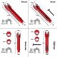 thumbnail image 2 of Flume Wrench Sink Faucet Key Plumbing Pipe Wrench 8 In 1 Anti-slip Kitchen Repair Plumbing Tool Bathroom Wrenches Sets, 2 of 2