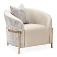 thumbnail image 6 of Michael Amini Lisbon Chenille Accent Chair - Opal/Gold, 6 of 16