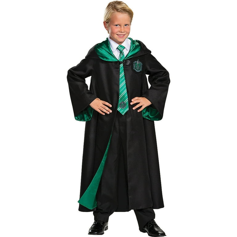 Disguise Kids' Prestige Harry Potter Slytherin Robe Costume - Size 7-8 