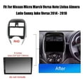 thumbnail image 3 of For 14 Models SUNNY Central Navigation DVD Frame Modification Bracket Versatile Frame With Car Latio Radio Juke Juke Sunny Versa Sunny Center Versa2014-2018 Latio Almera Central Juke Juke Note, 3 of 8