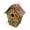 Light pink, variant on Moonsky Whimsical Wooden Birdhouse, Wall-Mounted hanging Bird House for Outdoor Garden and Patio, Rustic Decorative Nesting Box with Perch, Green