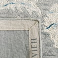 thumbnail image 6 of SAFAVIEH Micro-Loop Carl Floral Overdyed Wool Area Rug, Grey/Ivory, 5' x 8', 6 of 9