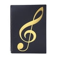 thumbnail image 2 of 5X Sheet Music Folder, 60 Pages, Sheet Music/Holder,Fits Letter Size A4, Writable & Detachable Choir Folder (Black), 2 of 8