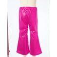 IEFIEL Big & Little Girls Shiny Sequins Jazz HipHop Dance Pants Bell Bottoms Flared Pants,Sizes