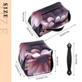 thumbnail image 2 of Purple Beautiful Flowers Tissue Box Cover Leather Square Rectangle Tissue Box Holder for Bathroom Living Room Desk Office Decor, 2 of 7