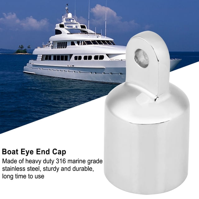 Bimini Top , Flatness Boat Eye End 2Pcs Solid Antirust For Marine