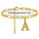 thumbnail image 2 of Boho Mujer Pie de la Cadena 26 Letras Hexágonos Capa Anklet Joyería Anklet 26 Inicial Anklet Pulseras para Mujeres Letras Anklet, 2 of 3