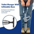 thumbnail image 3 of Toilet Plunge Blaster, High Pressure Toilet Plunger, High-Pressure Air Drain Blaster Plunge Blaster Multi-drain Unclogger for Toilets, Bathroom Floor, Drain Sinks and Plumbing Clogs., 3 of 4