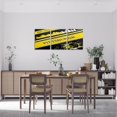 thumbnail image 2 of Hieng American Football Bathroom Wall Art for Home Decor Green Bay 3 Piece Canvas Wall Art for Living Room Gifts for Football Fans Football City Office Wall Decorations Artwork Posters, 2 of 6
