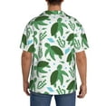 thumbnail image 5 of Wukai Cartoon Turtle Men's Casual Short-Sleeve Button Down Shirt - Lightweight Summer Dress Shirt for Daily Wear-Large, 5 of 7