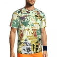 thumbnail image 2 of T Shirt For Men Newspaper Collage Man Vintage Aesthetic Streetwear Sports Breathable Summer Fashion, 2 of 7