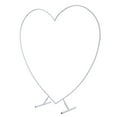 thumbnail image 5 of Dwellnix Romantic Heart-Shaped Wedding Arch, Carbon Steel Metal Frame with T-Shaped Base for Secure Setup and Customizable Decorations, 5 of 6