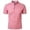 Pink, variant on Men's T Shirts European Solid Color Stand Up Collar Button Men Casual Loose Trendy Comfortable foreign Trade Business Short Sleeved Top Size:S