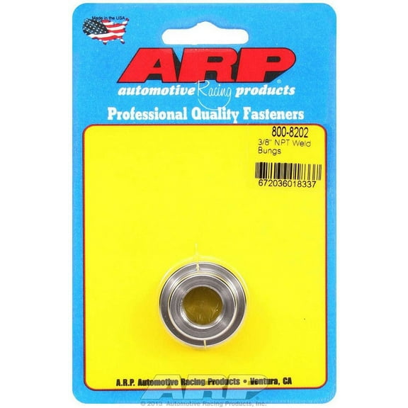 ARP 800-8202 0.37 in. NPT Female Bung Weld-On Steel - Natural