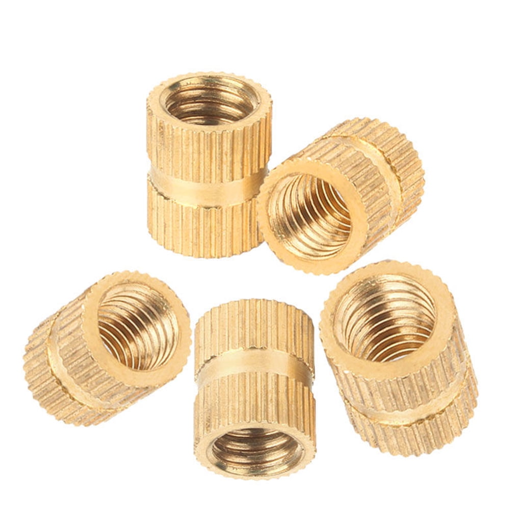 Insert Nut Hot Melt Inset Thread Copper Knurled Embedment Assortment Kit Set