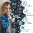 thumbnail image 3 of Blackout Kids Curtains,Dark Blue Girl Themed Dinosaurs Pattern Childrens Insulated Curtains Set Of 2,Bedroom Essentials,Toddler Room Decor 52"x63", 3 of 5
