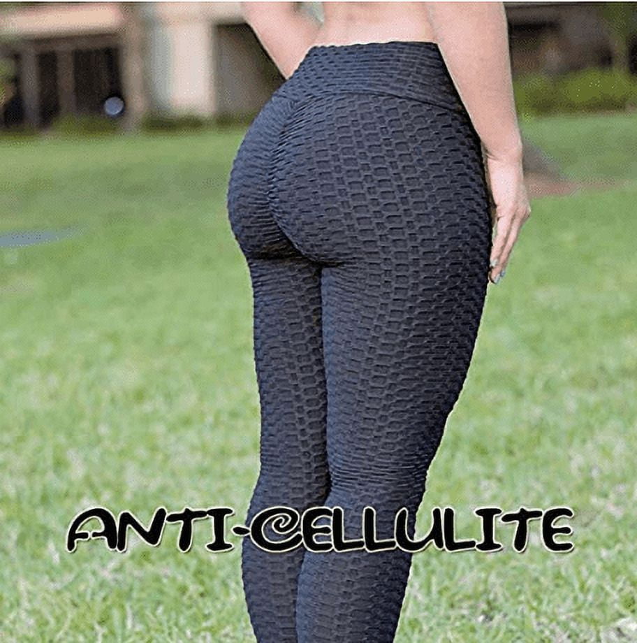 Women's Textured Athletic Legging (Large) Black - image 2