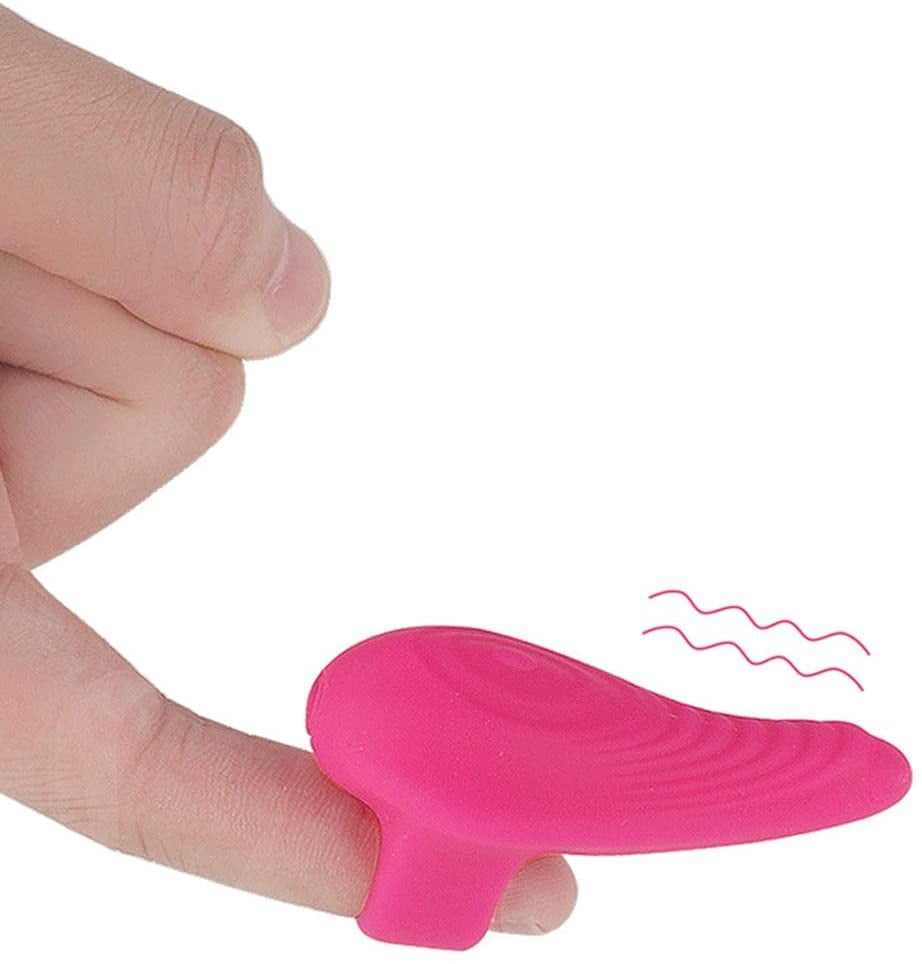 G-spot Clitoris Stimulating Womens Vibrator for Women, Multi Vibration Finger Sleeve Vibrator Modes Adult Toys Sex for Female Women Pleasure G Spot Clitoral Soft Silicone Massaging Device