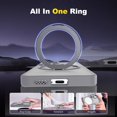 thumbnail image 2 of for Samsung Galaxy S24 Case with 360°Rotatable Magnetic Ring Stand, Compatible with Mag-Safe [Military Grade Drop Protection] Translucent Slim Phone Case for Samsung Galaxy S24,6.2",Grey, 2 of 14