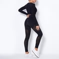 thumbnail image 2 of Mchoice Workout Sets for Women 2 Piece Seamless Outfits Yoga Crop Tops High Waist Sports Leggings Tracksuits, 2 of 7
