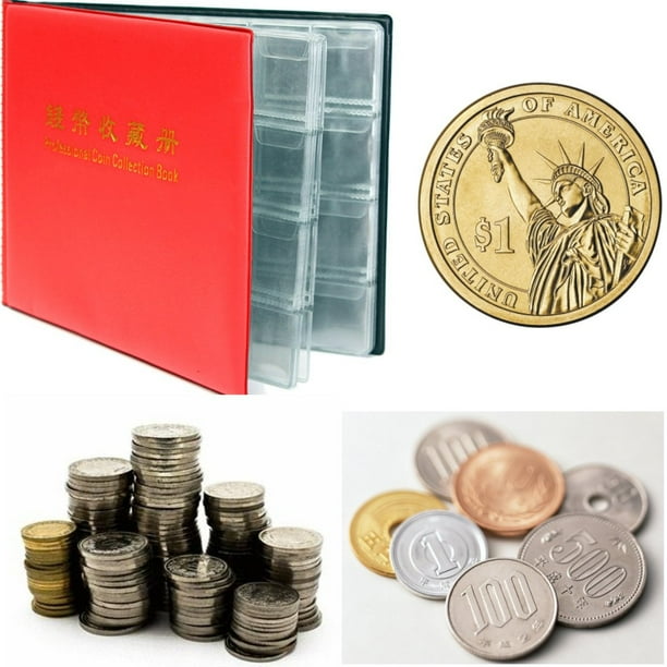 240/480 Coins Collectors 10/20 Page Collecting Album Book Folder