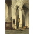 thumbnail image 2 of Johannes Bosboom 18x24 Gold Ornate Framed and Double Matted Museum Art Print Titled - Church Interior (C. 1840 - C. 1848), 2 of 4
