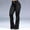 Black, variant on Babysbule Womens Denim Flared Jeans Women Fashion Leisure Pocket Button Trousers Slightly Flared Pants