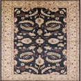 thumbnail image 1 of Ahgly Company Indoor Square Mid-Century Modern Brown Oriental Area Rugs, 6' Square, 1 of 6