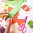 thumbnail image 3 of Kids Safety Training Scissors Colored Preschool Paper Cutting Craft Scissors for Children Back to School, 3 of 5