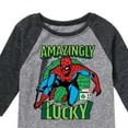 thumbnail image 3 of Marvel Spider-Man - St. Patrick's Day Amazingly Lucky - Toddler And Youth Raglan, 3 of 5