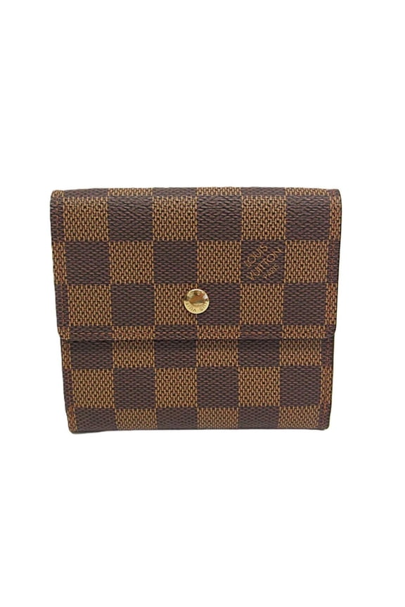 Pre-Owned Louis Vuitton Damier Billets Cartes Credit Coin Purse N61652 Men,Women Damier Canvas...