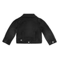 thumbnail image 2 of KIDSCOOL SPACE Baby Denim Jacket,Little Toddler Kids Simple Design Stretch Jean Coat,Black,2-3 Years, 2 of 6