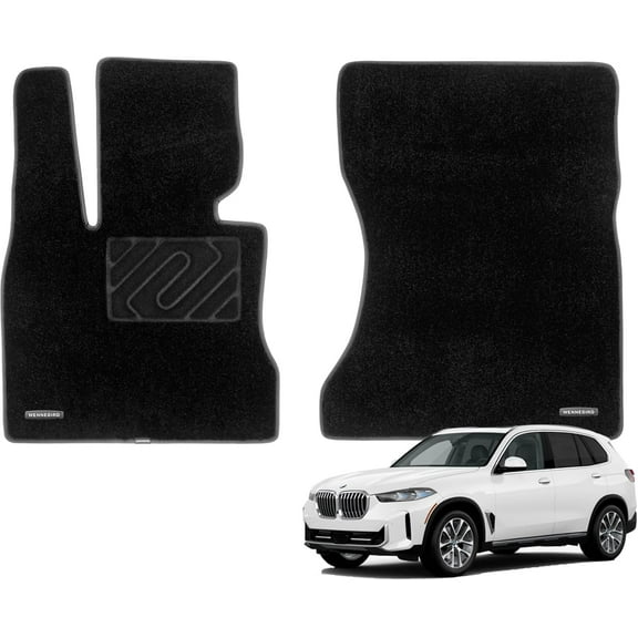 WENNEBIRD Superior Carpet Front Row Floor Mats for 2014-2024 BMW X5, X5M, 0.6 inch Thickness Rugs - 2pc