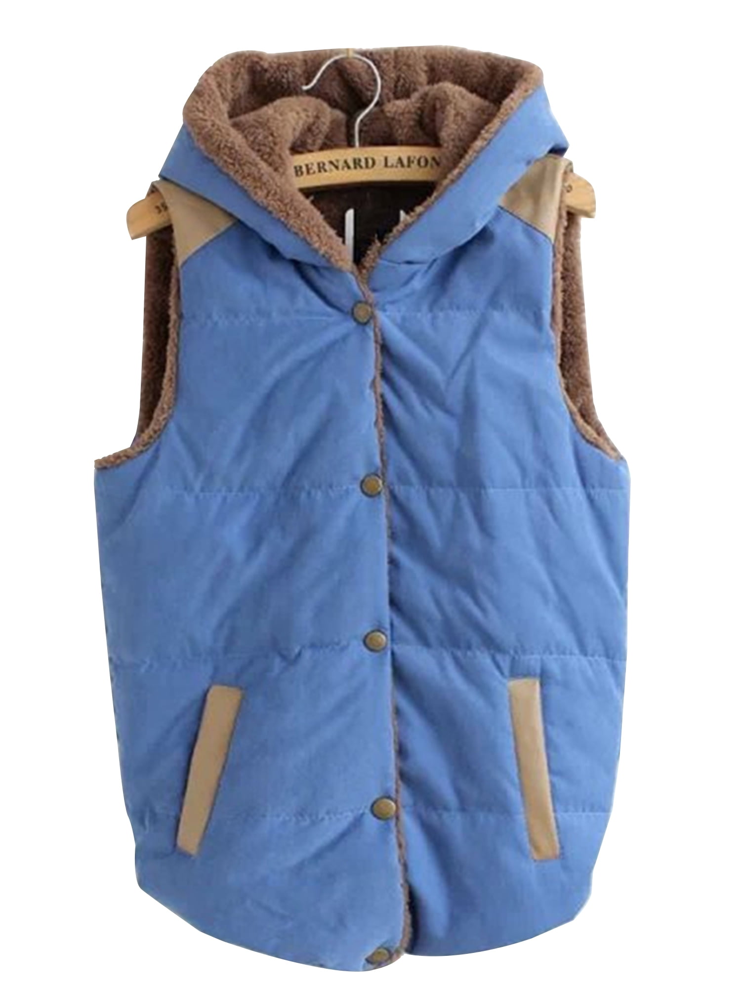 Women Waistcoat Gilet Vest V Neck Sleeveless Coat Woolen Winter Warm Ruffle Tops Women Waistcoat Gilet Vest V Neck Sleeveless Coat Woolen Winter Warm Ruffle Tops