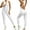 White, variant on Women's Crisscross Backless Sports Romper Long Sleeve Yoga Jumpsuit L-XL