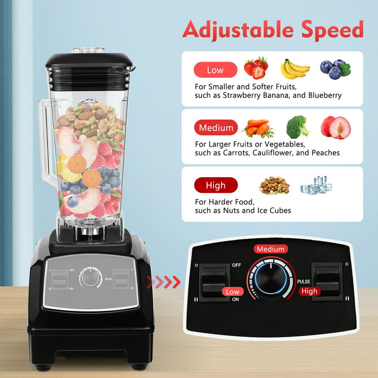 Blender Professional Countertop Blender, 2200W High Speed Smoothie  Blender/Mixer for Shakes and Smoothies, commercial blender withTimer, 68OZ  BPA-Free