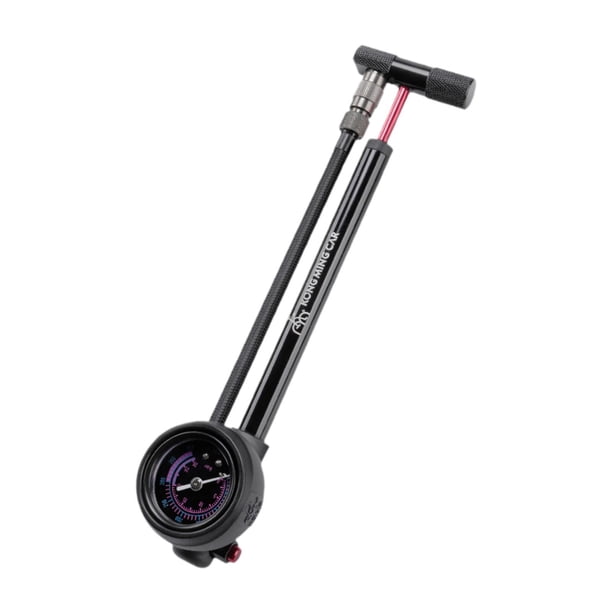 Bomba de aire para bicicleta con medidor de presión, función de liberación de aire, inflador de neumáticos para bicicletas de montaña y carretera