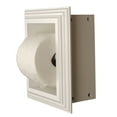 thumbnail image 2 of Typhon Recessed Solid Wood Toilet Paper Holder 7 x 8.5, White Enamel, 2 of 4