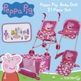 thumbnail image 2 of Peppa Pig: 21 Piece Doll Play Set - Pink & White Dots - Highchair, Stroller, Play Yard, Car Seat, Handbag & Doll Care Accessories, Kids Toy, Ages 3+, 2 of 6