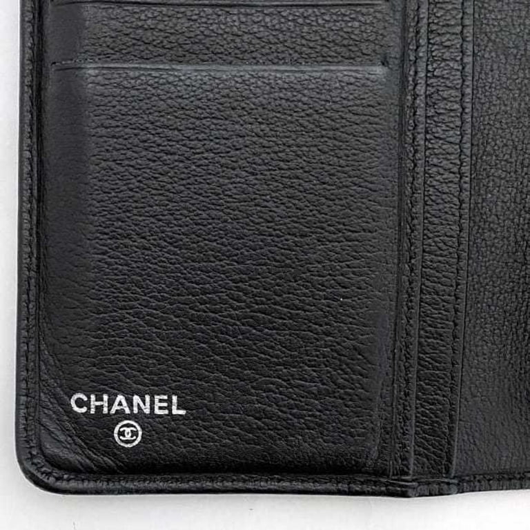 Custom painted Authentic Coco Chanel long wallet. Vintage Wallet