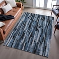 thumbnail image 6 of Addison Rugs Mayfield Premium Machine Washable Transitional Stripes Blue Rectangle Rug, 8' x 10', 6 of 6