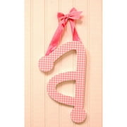 My Baby Sam Gingham Letters Check Hanging Initials