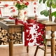 thumbnail image 1 of Camino de mesa para mesa de comedor | Decoración de cocina | Decoración para fiestas en interiores | Bandera de mesa para celebración de aniversario de 33x183 cm, 1 of 6