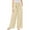 BJUTIR190-Khaki, variant on Girls Wide Leg Pants High Elastic Smocked Waist Casual Flowy Cute Flexible Fit Brick Red Trousers Size 7-8 Years
