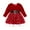 Red, variant on Christmas Dresses for Baby Girls Fall Winter Long Sleeve Velvet Dresses Princess Party Outfits Clothes for 3-4T