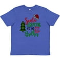 thumbnail image 3 of Inktastic Santa is Promoting Me to Big Brother Green Plaid Tree Youth T-Shirt, 3 of 5
