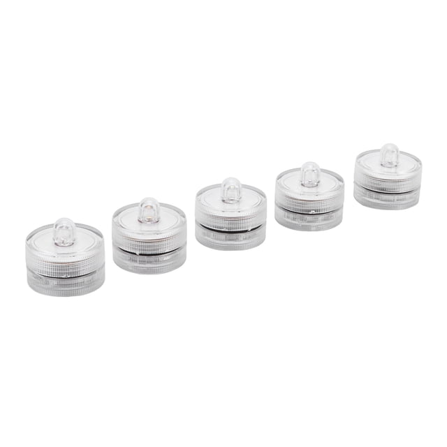 Small Submersible LED Lights, Underwater Tea Lights Safe Long Service Life Easy To Open For Vase Base For Wedding For Aquarium