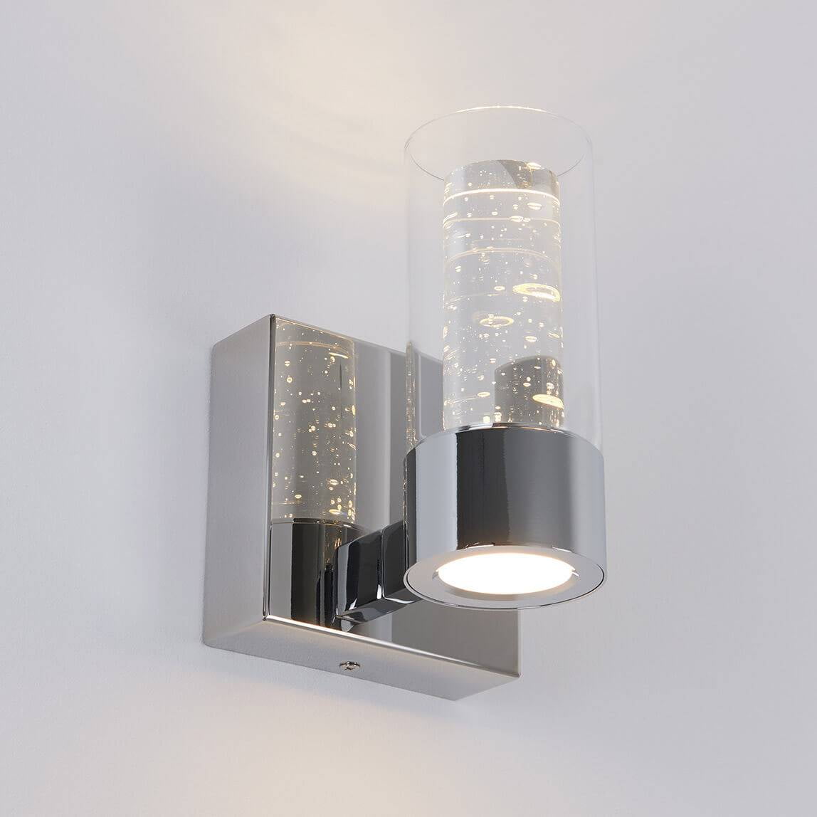 Artika Ratio 1Light Integrated LED Sconce Light Fixture, Chrome